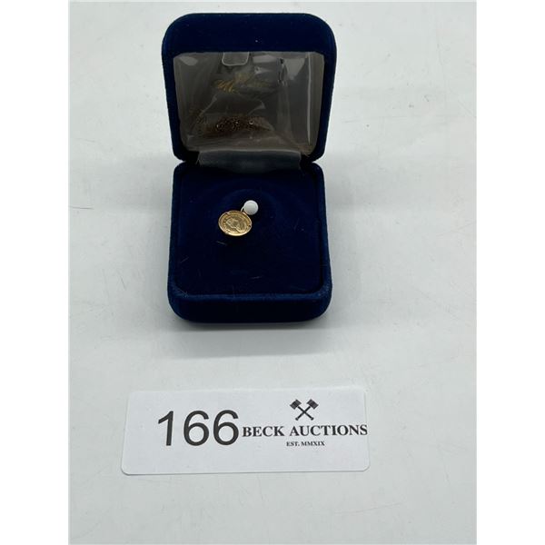 14k gold Krugerrand miniature with chain
