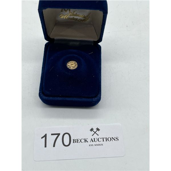 14k Gold Kruggerand miniature