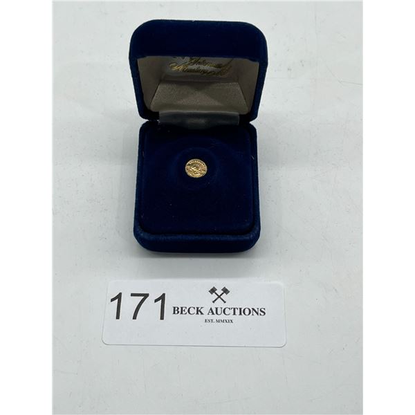 14K Gold Kruggerand miniature