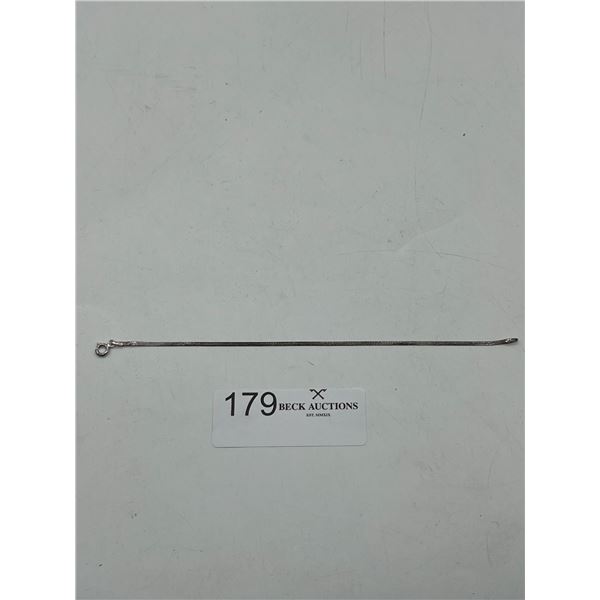 Silver chain bracelet