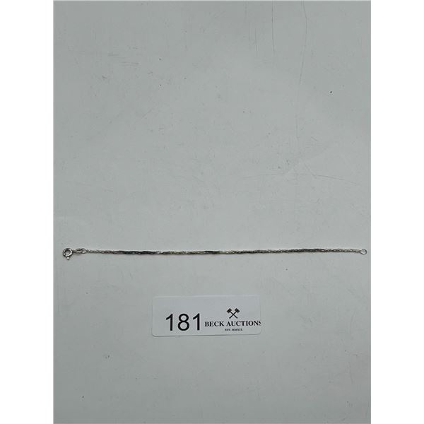 Silver chain bracelet