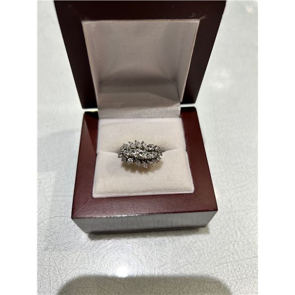 14K White Gold Ring