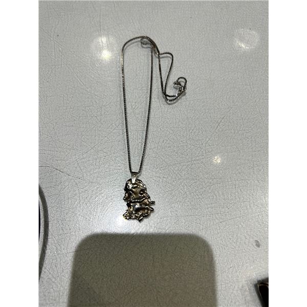 14K Pendant with Sterling Silver Chain