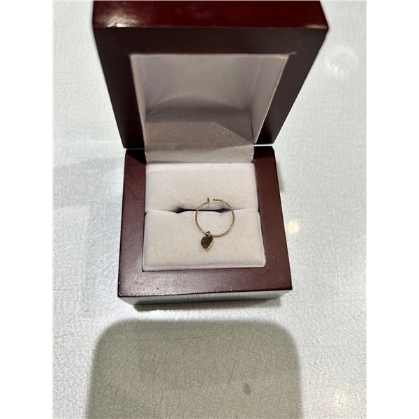 14K Single Gold Earring