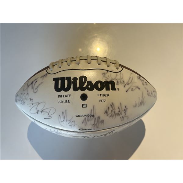 2004 Chargers team signed football. GFA authenticated
