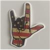 Image 1 : America Flag Rock On sticker