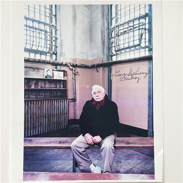 Alcatraz guard George DeVincenzi signed photo