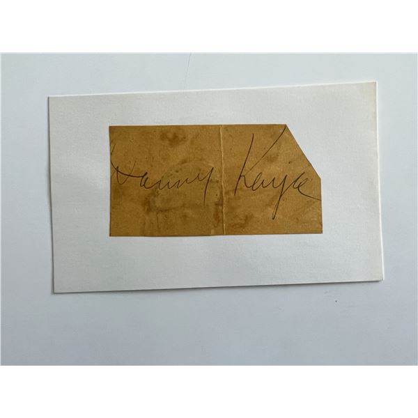 Danny Kaye signature cut