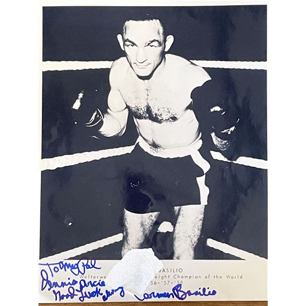 Carmen Basilio signed photo