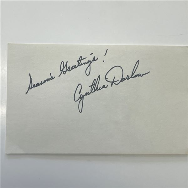 Cynthia Darlow original signature