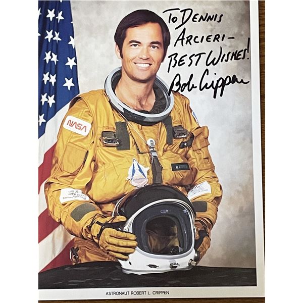 Astronaut Robert Crippen signed photo