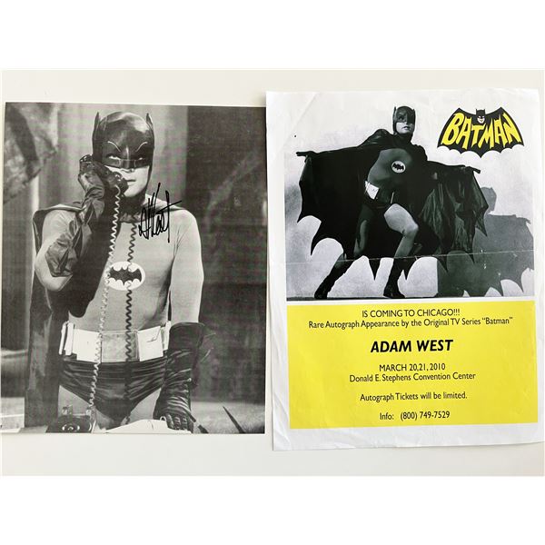Batman Adam West signed photo