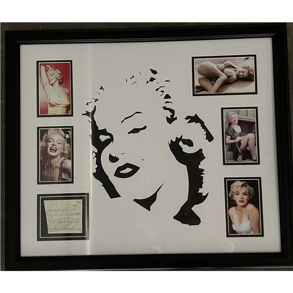 Marilyn Monroe original signature collage. GFA authenticated