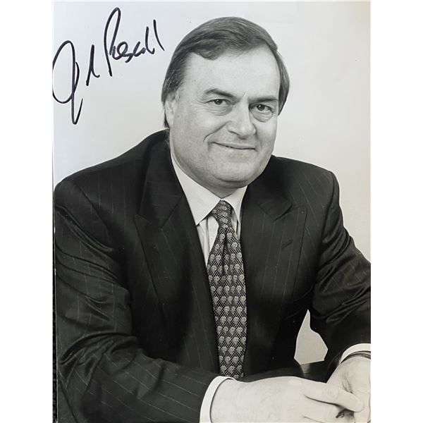 UK Deputy Prime Minister John Prescott signed photo