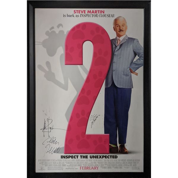 The Pink Panther 2 cast signed movie poster