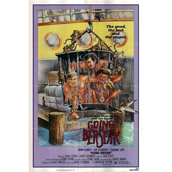 Going Berserk Original 1983 Vintage One Sheet Poster