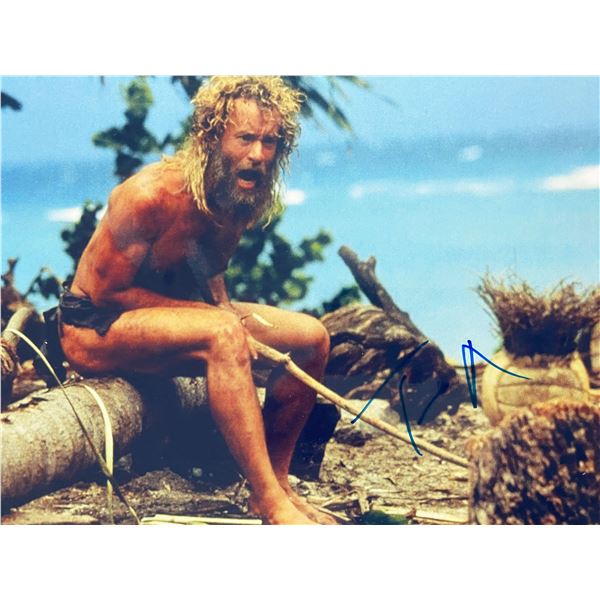 Cast Away Tom Hanks signed movie photo