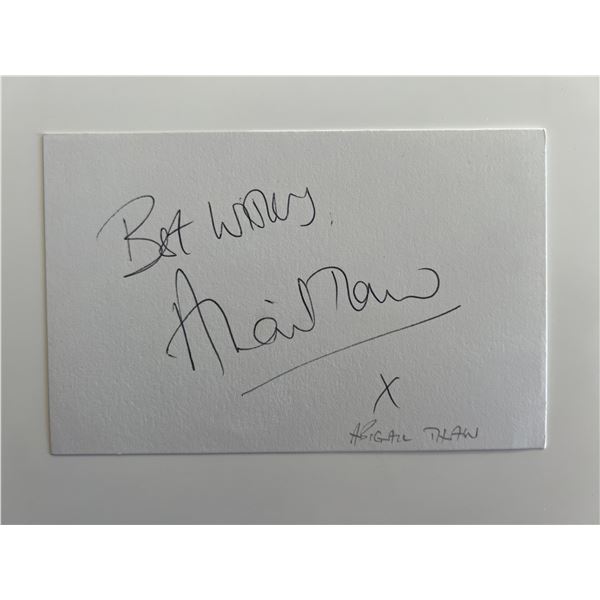 Abigail Thaw original signature