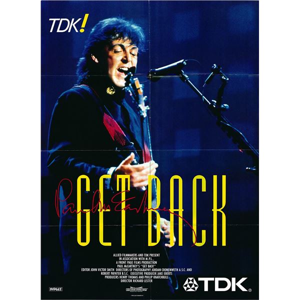 Get Back Original 1990 Vintage One Sheet Poster