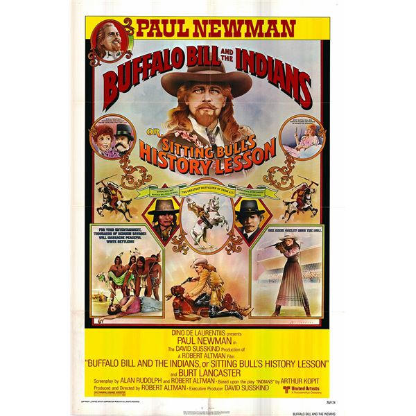 Buffalo Bill and the Indians Original 1976 Vintage One Sheet Poster