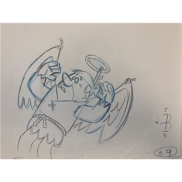 The Flintstones original hand drawn artwork for cartoon