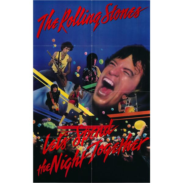 The Rolling Stones: Let's Spend the Night Together Original 1983 Vintage Record One Sheet Poster