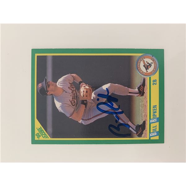 Bill Ripken signed baseball card