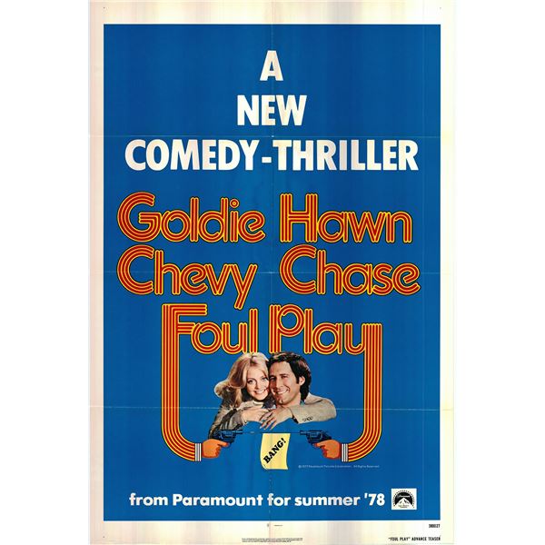 Foul Play Original 1978 Vintage Advance One Sheet Poster