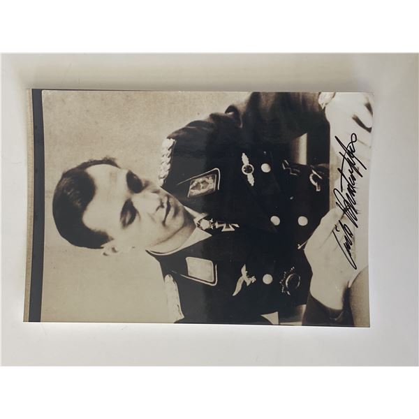 German aircraft pilot Erich Rudorffer signed photo