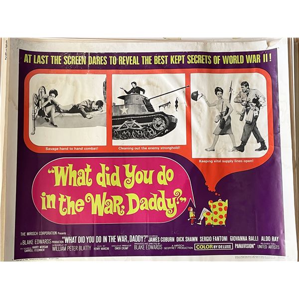What Did You Do in the War, Daddy? 1966 vintage movie poster