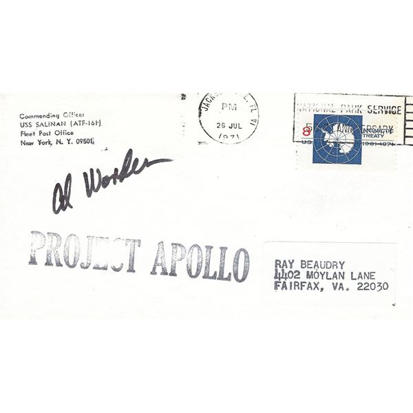Project Apollo Al Worden signed cover