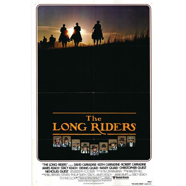 The Long Riders Original 1980 Vintage Advance One Sheet Poster