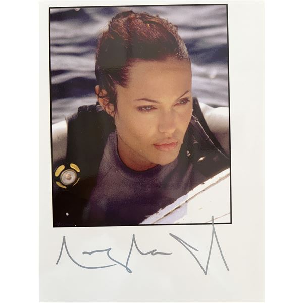 Angelina Jolie signed movie photo