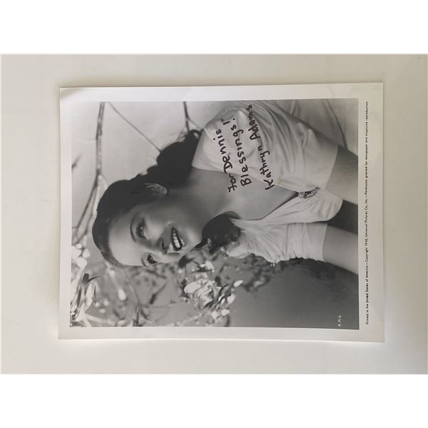 Kathryn Adams signed photo