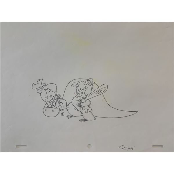 Flintstones original artwork for animation cel