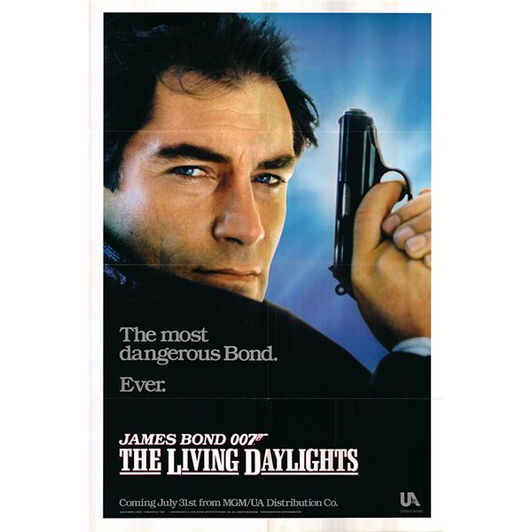 The Living Daylights Original 1986 Vintage Advance One Sheet Poster
