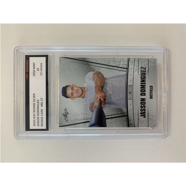 Jasson Dominguez rookie card. Gem 10