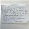 Image 1 : JFK assassination Sheriff Milton Wright signed note