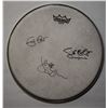 Image 1 : Cream signed drumhead