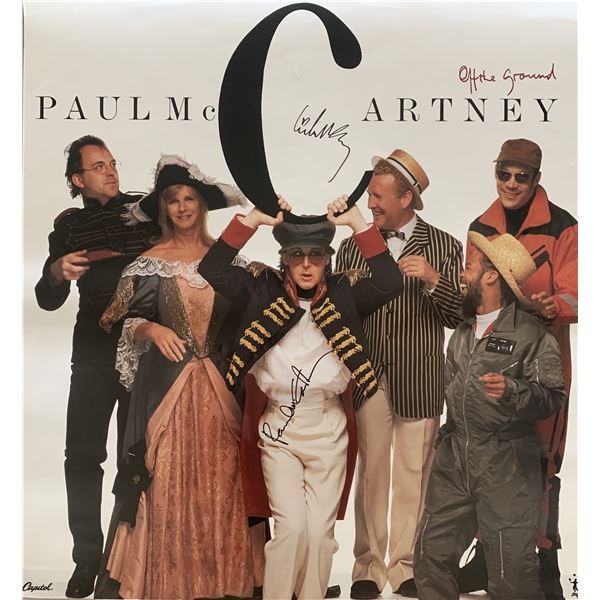 Paul McCartney Off The Ground signed poster