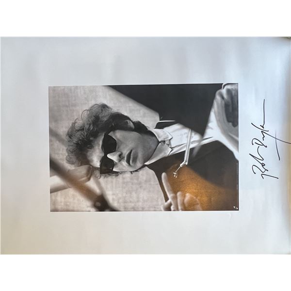 Bob Dylan signed poster