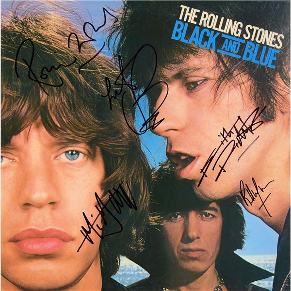 The Rolling Stones signed Black And Blue album