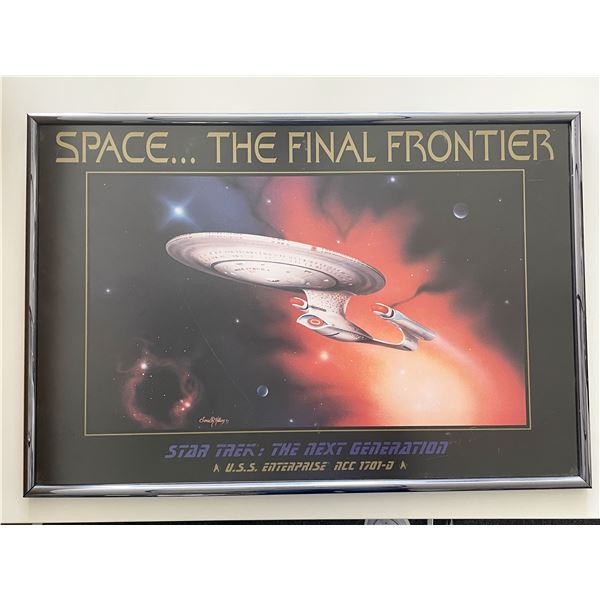 Star Trek: The Next Generation Framed Poster - U.S.S. Enterprise NCC 1701-D