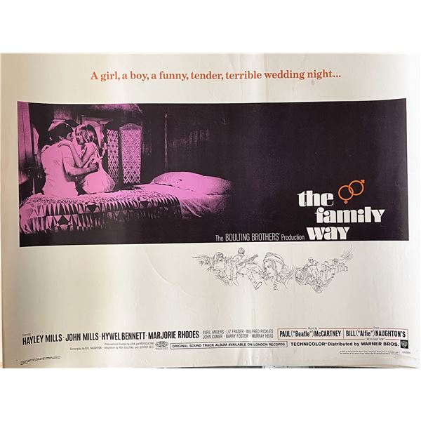 The Family Way 1966 vintage movie poster