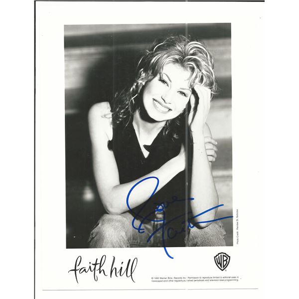 Faith Hill signed photo