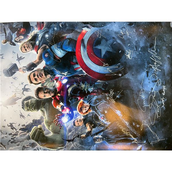 Avengers Age of Ultron cast signed movie