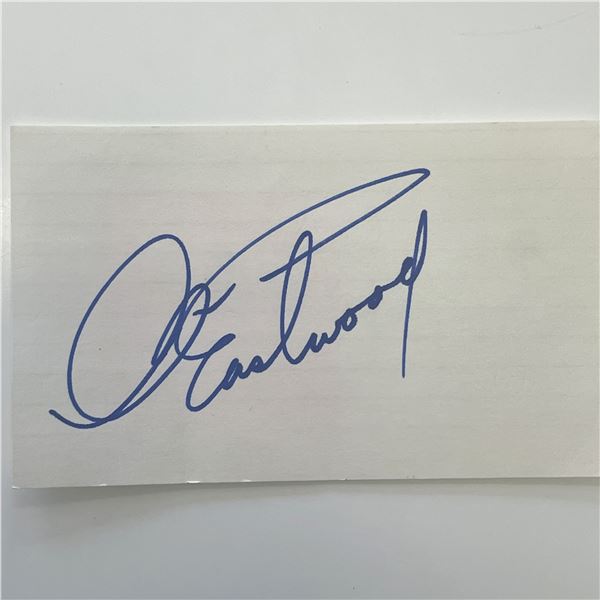 Clint Eastwood original signature
