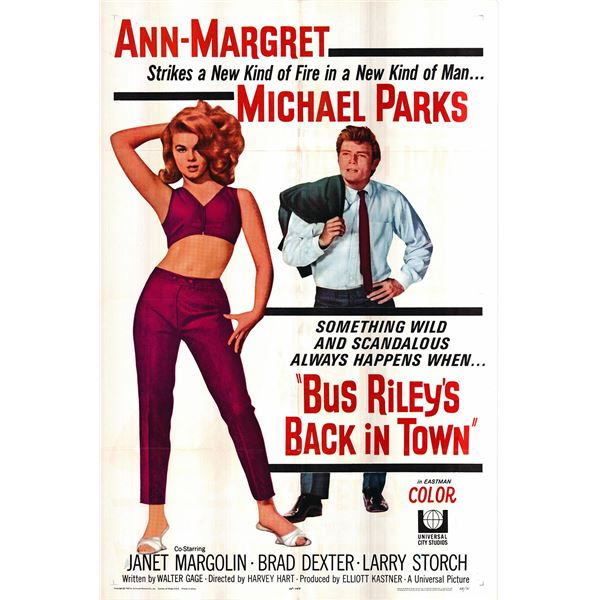 Bus Riley's Back in Town Original 1965 Vintage One Sheet Poster
