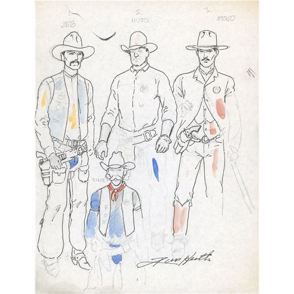 DC Comics Russ Heath signed original drawing