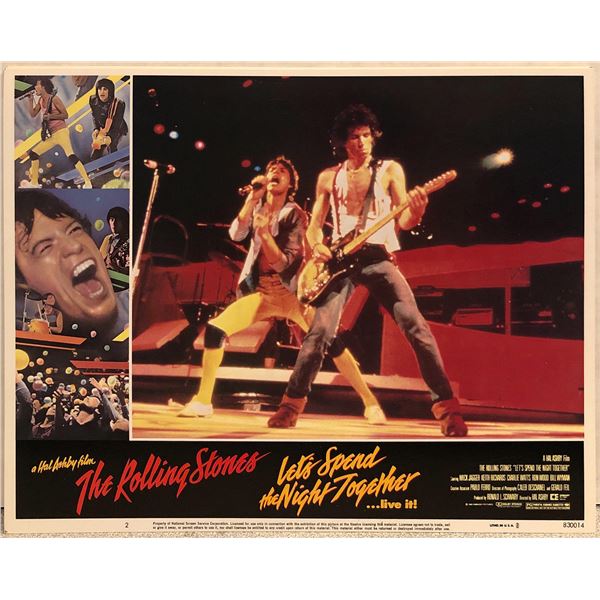 Let's Spend the Night Together Original 1983 Vintage Lobby Card